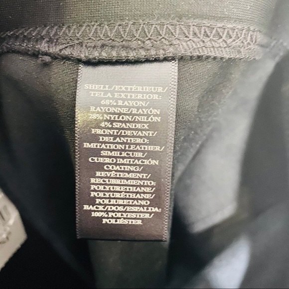 Ann Taylor Leather Skinny Pants Black Size XS - Picture 4 of 5